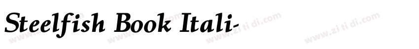 Steelfish Book Itali字体转换